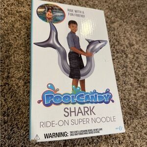 Poolcandy Shark Ride-On Super Noodle - New in box